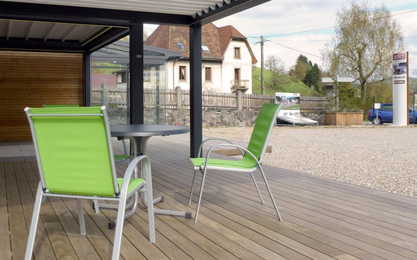 terrasse à fixations invisibles