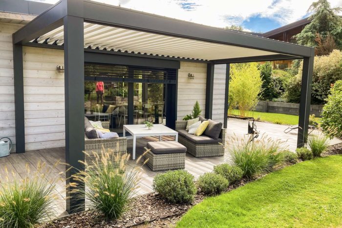 Pergola bioclimatique aluminium